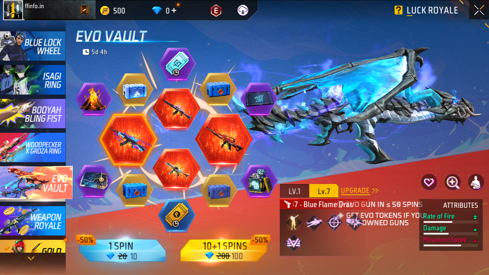 Evo Vault Event Interface