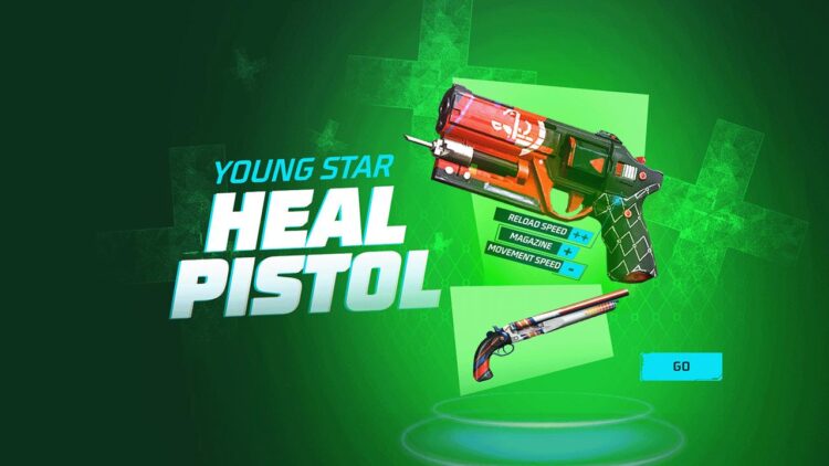Free Fire New 'Young Star' Heal Pistol Skin Coming in Faded Wheel Event