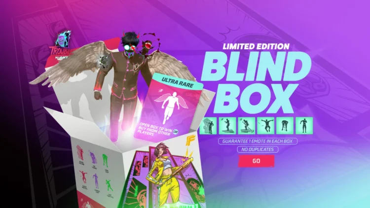 Blind Box Web Event is Coming to Garena Free Fire - Win a Bunch of Legendary Emotes!
