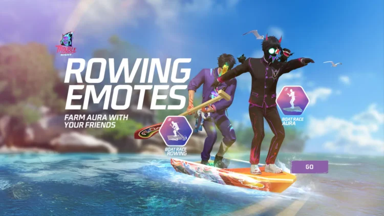 Rowing Emotes are Coming in Step Up Event - Garena Free Fire