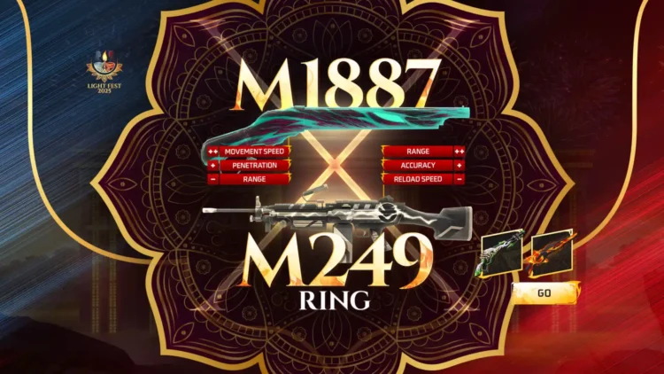 Unlocking New Weapons and Rewards in the M1887 x M249 Ring Event in Garena Free Fire