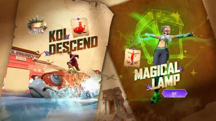 Magical Lamp x Koi Descend Arrival Animations Coming to Free Fire MAX in Moco Store Event