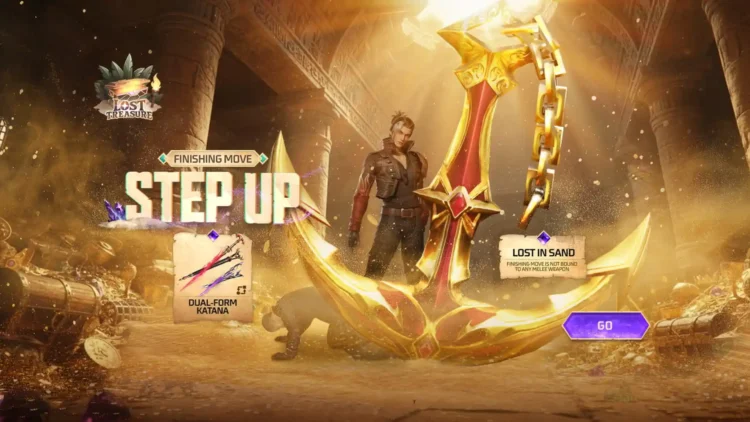 New Finishing Move “Lost in Sand” & Gemlight Blade Katana Arrive in Event in Free Fire MAX