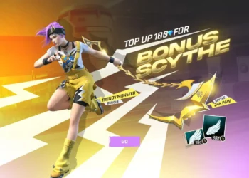Free 24K Paw Scythe in New Top-Up Event in Free Fire MAX
