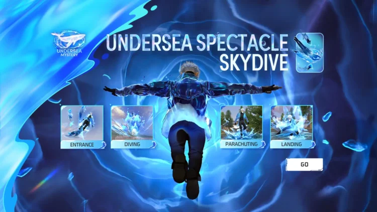 New Undersea Spectacle Skydive Arrives in Faded Wheel Event in Free Fire MAX
