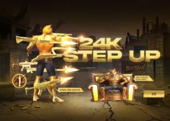 Unlock 24K Throne Gloo Wall & Open Fire Emote in Step Up Event