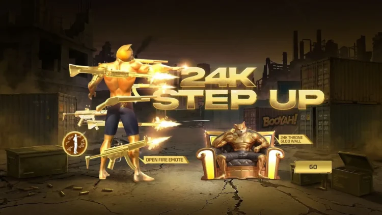 Unlock 24K Throne Gloo Wall & Open Fire Emote in Step Up Event