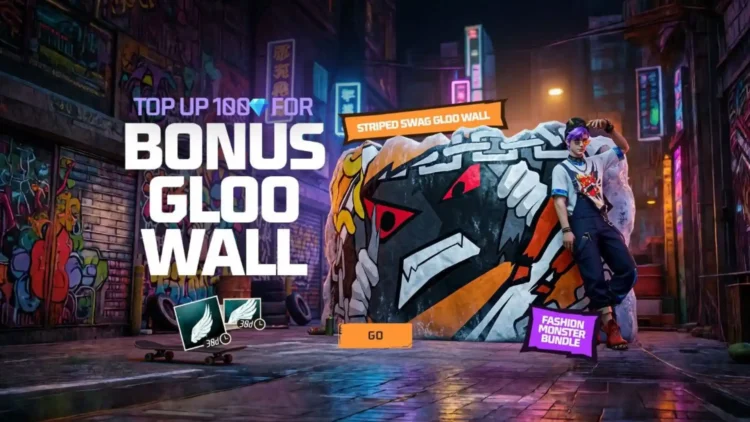 Bonus Gloo Wall Top-Up Event Coming on 22 May in Free Fire MAX