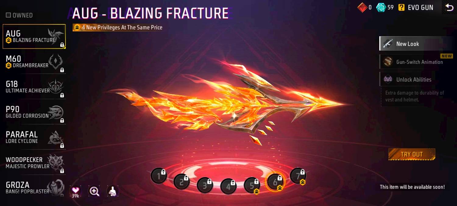 AUG - Blazing Fracture Level 6