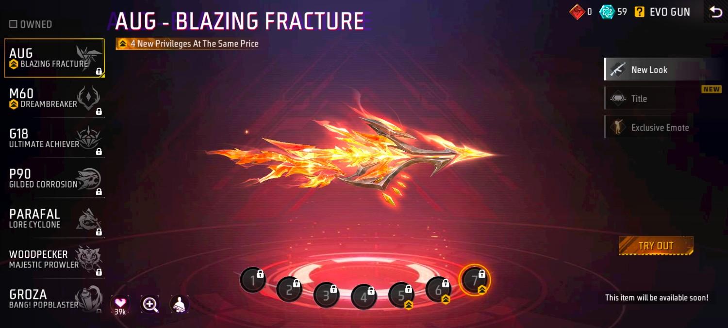 AUG - Blazing Fracture Level 7