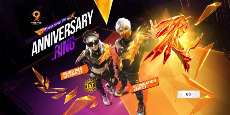 Free Fire 9th Anniversary Ring Event 2026 Rewards, Spin Cost & Grand Prizes