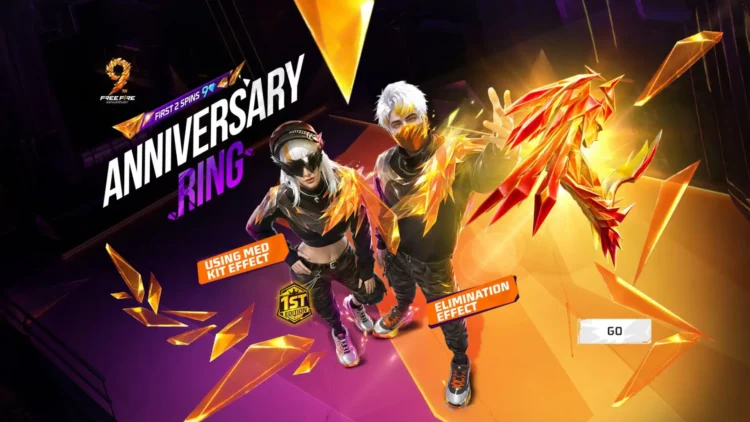 Free Fire 9th Anniversary Ring Event 2026 Rewards, Spin Cost & Grand Prizes