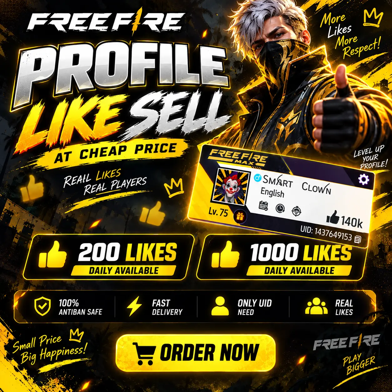 Purchase Free Fire Likes